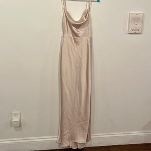 Frame & Partners Champagne Custom Bridesmaids Dress